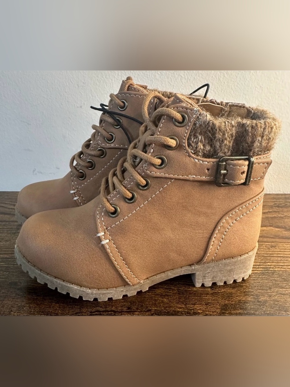 Thereabouts Toddler Girls Tan Lil Piper Hiking Boots NWT Size Toddler 6